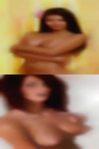 Not to or at nude woman but with.